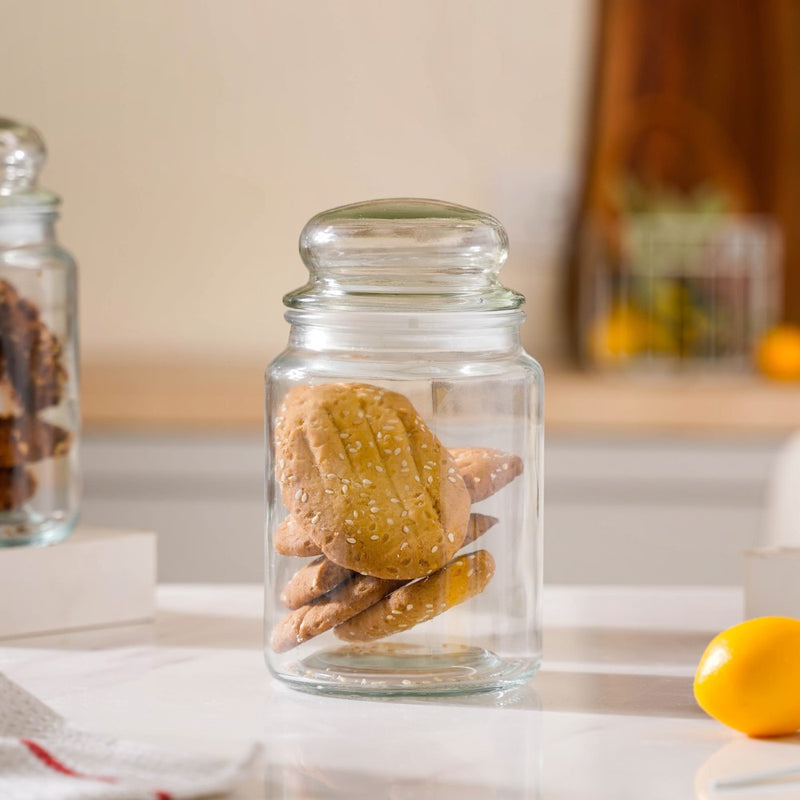 Modern Glass Jar Large Set Of 4 800ml - Jar