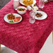 Quilted Zari Work Table Cover Maroon 52x40 Inch