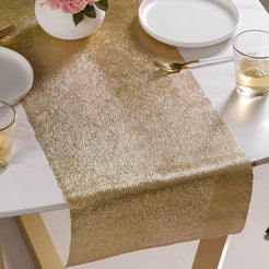 Mesh Table Runner Gold 71.5x14 Inch