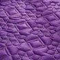 Quilted Zari Work Table Cover Purple 52x40 inch