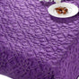 Quilted Zari Work Table Cover Purple 52x40 inch