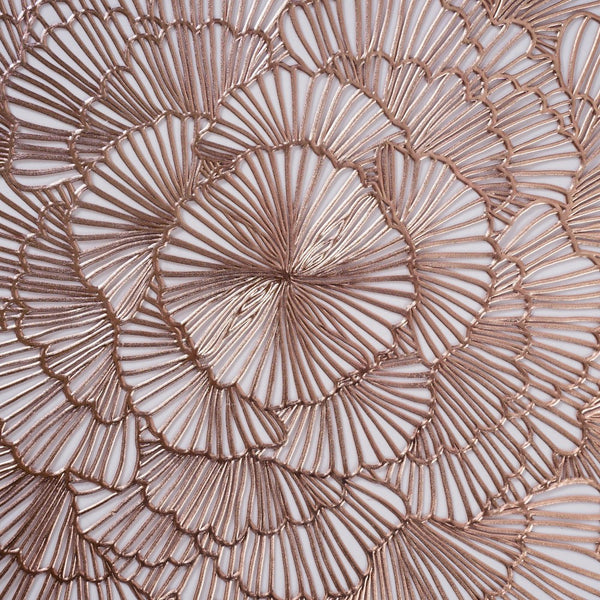 Flower Table Mat Rose Gold Set Of 6 15 Inch