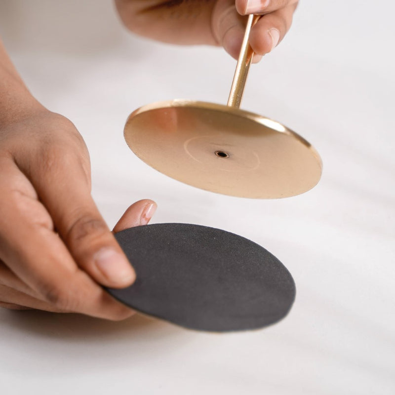 Gold Taper Candle Holder Set Of 3 - Nordic candle holder set, gold metal decor, modern candle holders, stylish home accessories