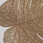 Taro Leaves Placemat Set of 6 Gold 15x12 Inch