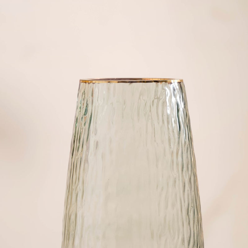 Premium Decorative Glass Vase Grey