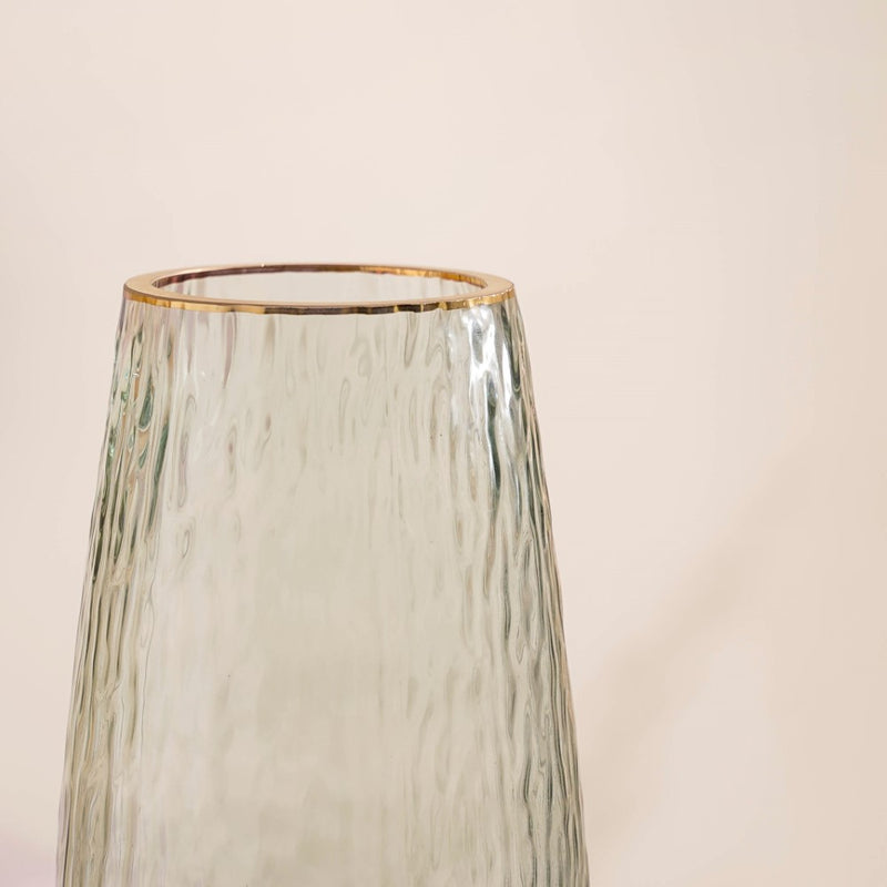 Premium Decorative Glass Vase Grey