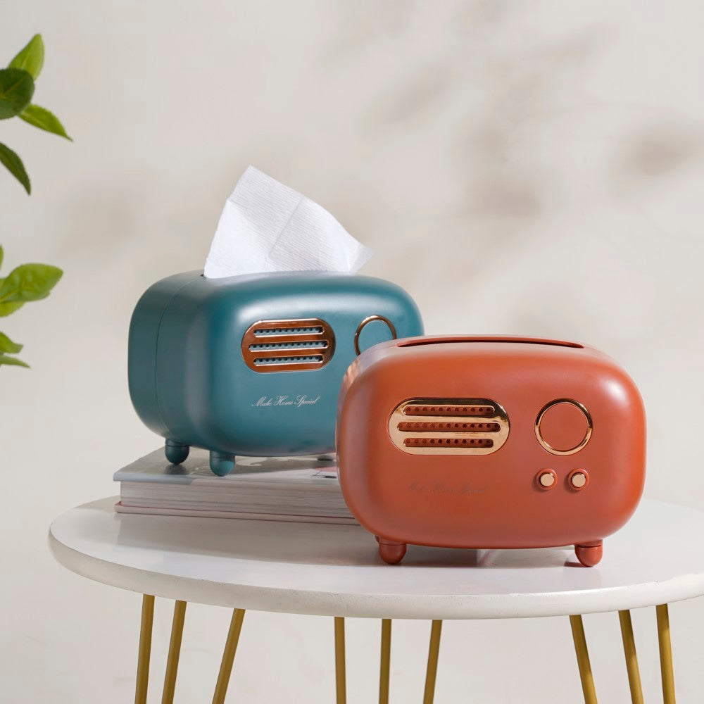 Retro Radio Tissue Box Houder, Creatieve Radio Tissue Box Cover Papier Dispenser Servet Case Tissue Opbergdoos voor Badkamer Keuken Bureau Kantoor Auto (Roze Retro Radio Tissue Box Houder, Creatieve Radio Tissue Box Cover Papier Dispenser Servet Case Tissue Opbergdoos voor Badkamer Keuken Bureau Kantoor Auto (Roze
