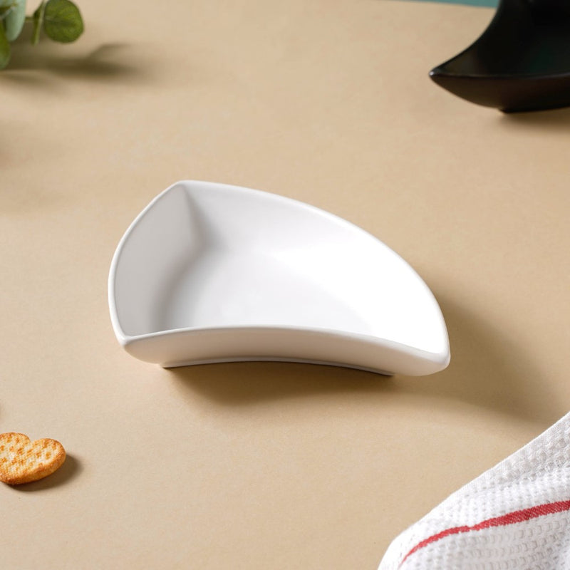 Snack Party Plate Set of 4 Black And White - Serving plate, snack plate, dessert plate | Plates for dining & home decor