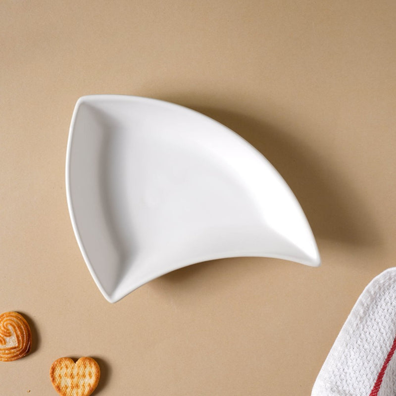 Snack Party Plate Set of 4 Black And White - Serving plate, snack plate, dessert plate | Plates for dining & home decor