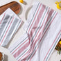 Striped Cotton Kitchen Towel Set Of 2