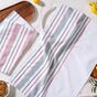 Striped Cotton Kitchen Towel Set Of 2