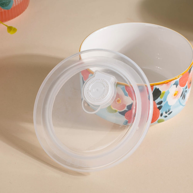 Yuri Ceramic Lunch Box Blue 550 ml Set Of 2