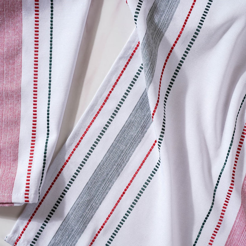 Red And Green Patterned Cleaning Towel Set Of 2