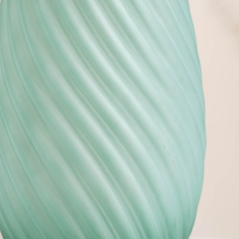 Matte Ombre Glass Vase Green