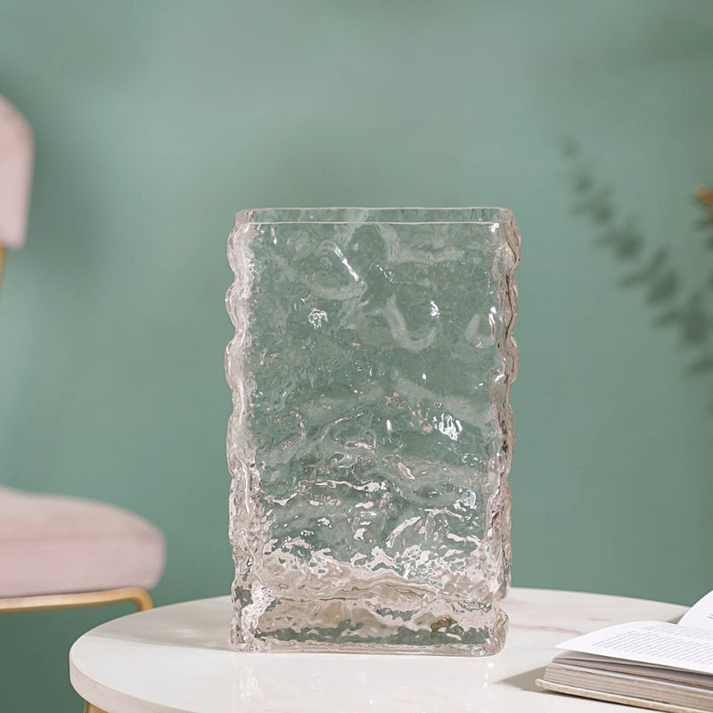 Frosted Glass Flower Vase