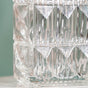 Cut Glass Crystal Decorative Vase- Crystal Glass Vase, Decorative Glass Vase, Elegant Crystal Vase, Glass Decorative Vase