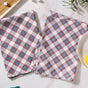 Chequered Soft Tea Towel Set Of 2