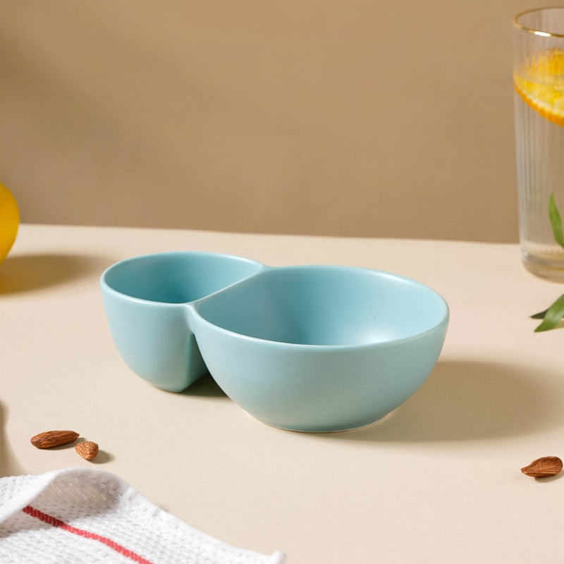 Snacks Bowl Light Blue - Bowls, snack serving bowls, section bowls, fancy serving bowls, small serving bowls | Bowls for dining table & home decor
