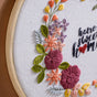 Home Sweet Home Floral Hand Embroidered Hoop Wall Decor 10 Inch - Embroidered hoop canvas art wall hanging for wall decoration, wall design | Home decoration items and ideas