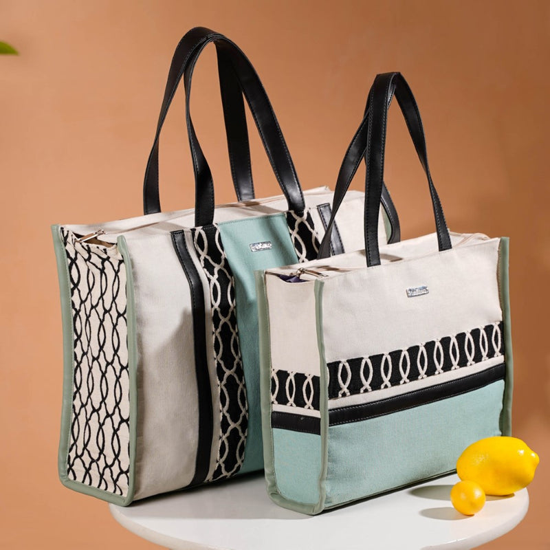Eco-friendly Carryall Tote Mint Set Of 2