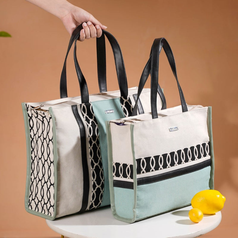 Eco-friendly Carryall Tote Mint Set Of 2
