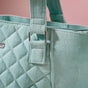 Canvas Quilted Handbag Mint