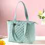 Canvas Quilted Handbag Mint