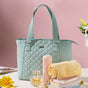 Canvas Quilted Handbag Mint