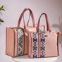 Sustainable Carryall Handbag Pink Set Of 2