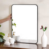 Bathroom Mirror Black 27 x 20 Inches - Wall mirror for home decor | Living room, bathroom & bedroom decoration ideas