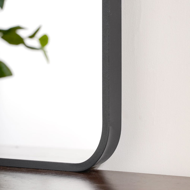 Bathroom Mirror Black 27 x 20 Inches - Wall mirror for home decor | Living room, bathroom & bedroom decoration ideas