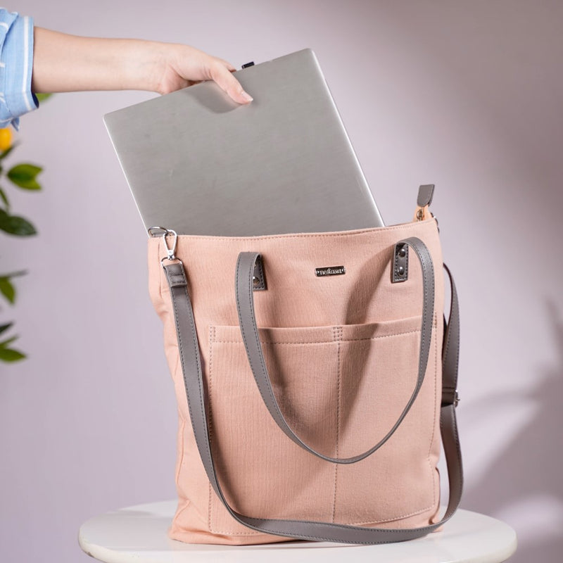 Canvas Tote Bag Pink