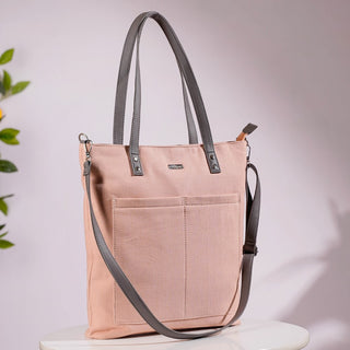 Pink Canvas Tote Bag