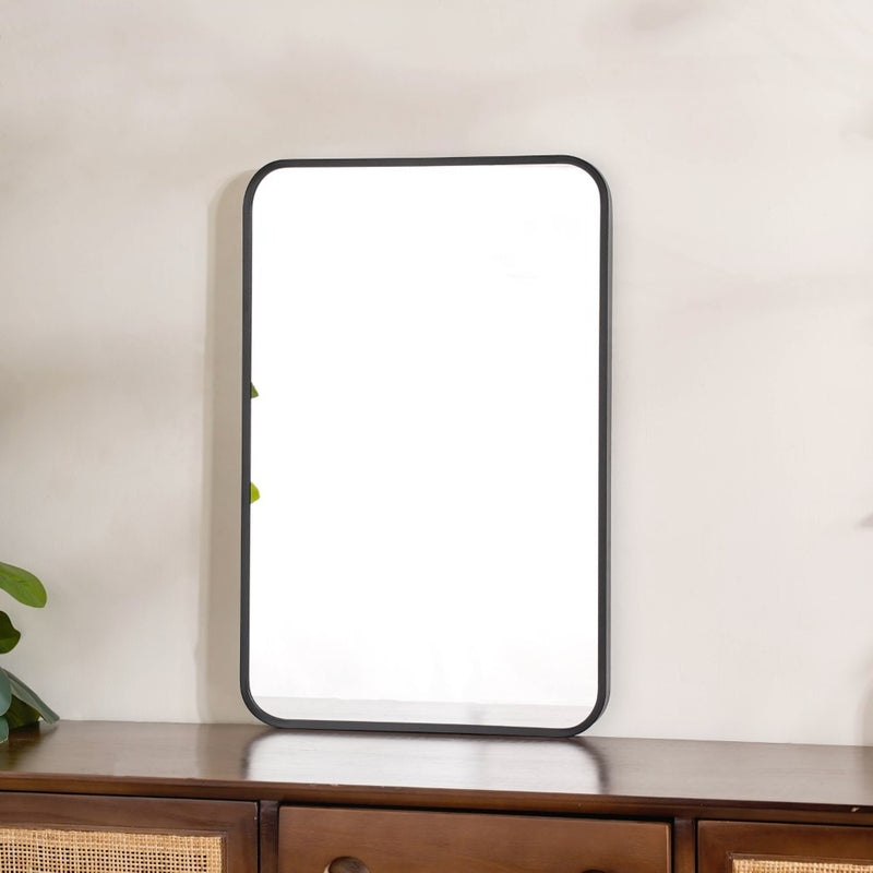 Dressing Table Mirror Black 23 x 16 Inches - Wall mirror for home decor | Living room, bathroom & bedroom decoration ideas