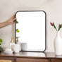 Vanity Makeup Mirror Black 20 x 16 Inches - Wall mirror for home decor | Living room, bathroom & bedroom decoration ideas