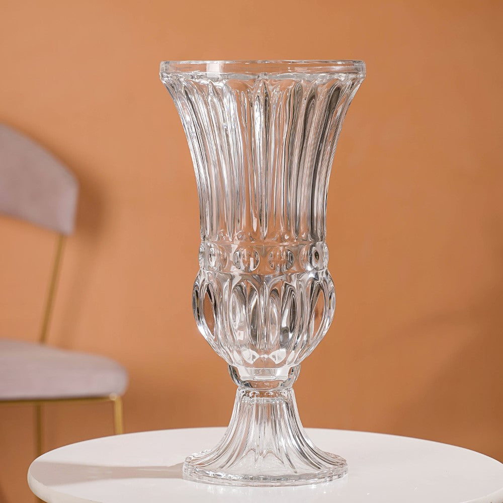 Vintage Pedestal Flower Vase 16 Inch Online - Premium Vase | Nestasia