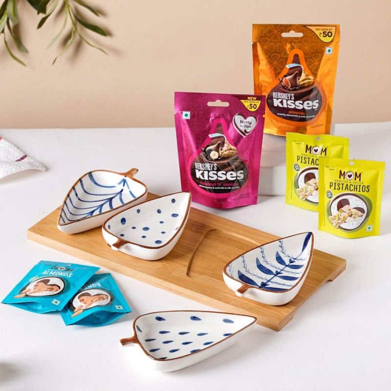 Snackalicious Leaf Platter Festive Hamper Set Of 8