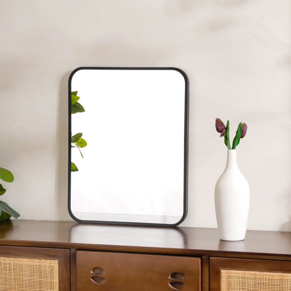 Vanity Makeup Mirror Black 20 x 16 Inches