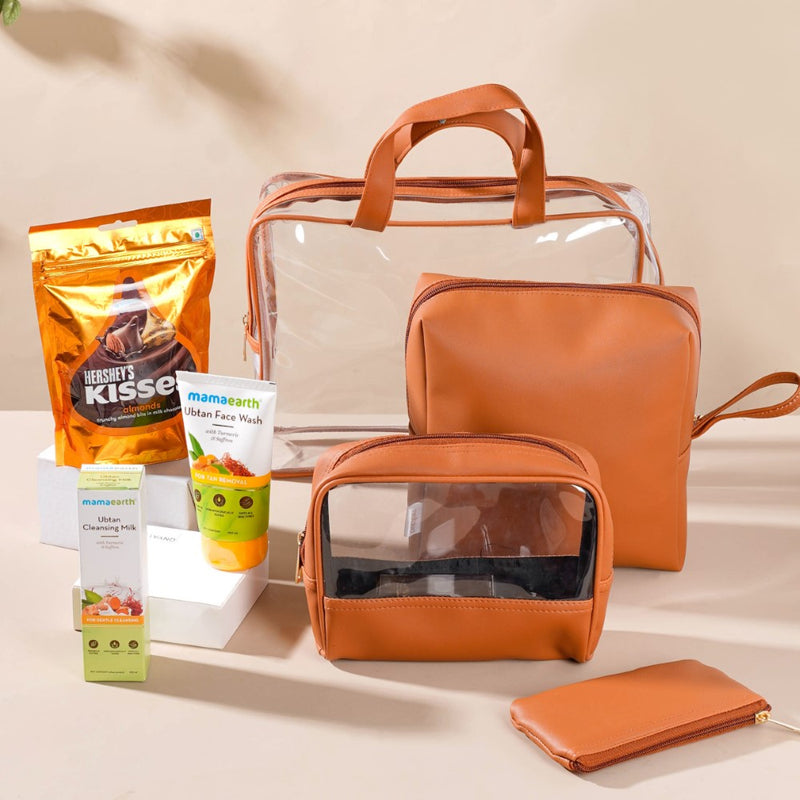 Self-Care Essentials Travel Kit Gift Hamper Set Of 5