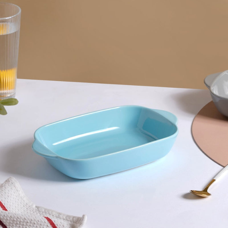 Microwave Oven Baking Dish Light Blue 8.5 Inch - Baking Dish