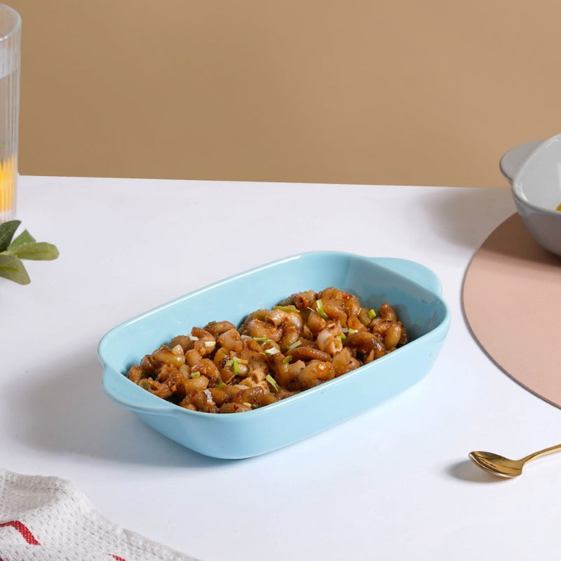 Microwave Oven Baking Dish Light Blue 8.5 Inch - Baking Dish