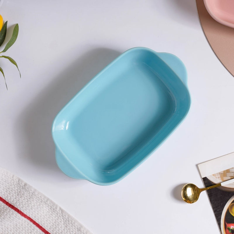 Microwave Oven Baking Dish Light Blue 8.5 Inch - Baking Dish