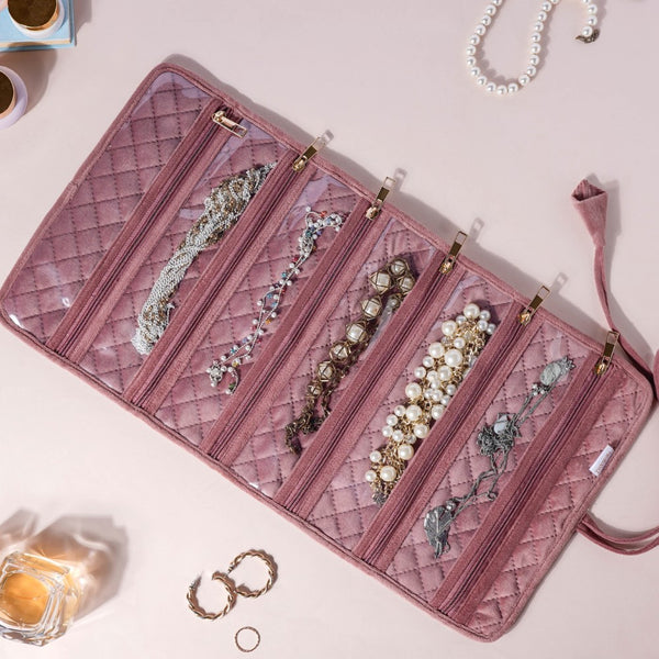 Jewellery Organizer Roll Buy Travel Jewellery Roll Online Nestasia