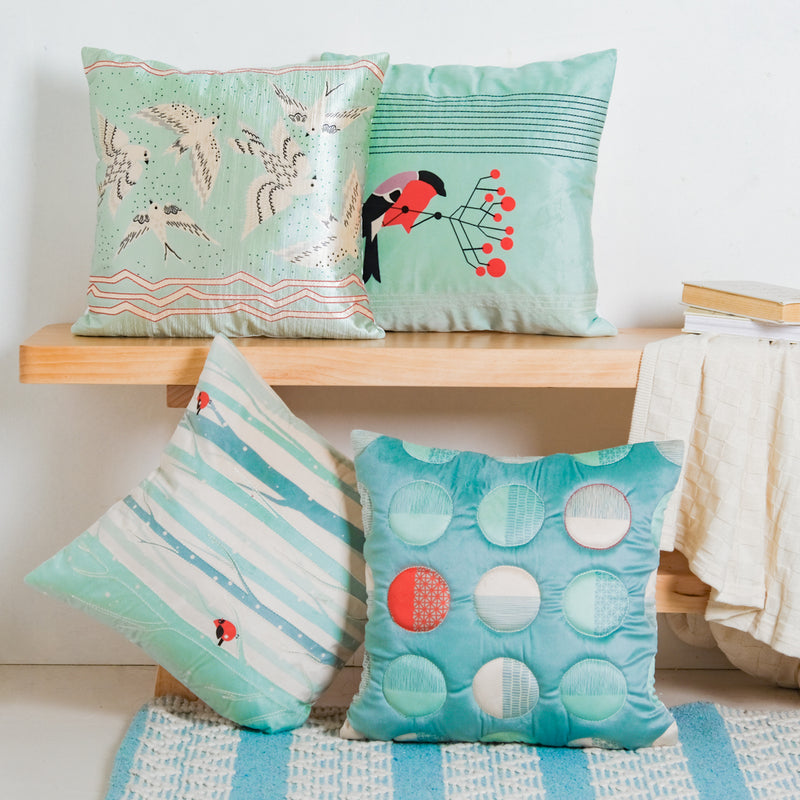 Bird On Twig Cushion Cover 16 inch