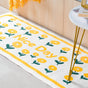 Yellow White Runner Rug Small