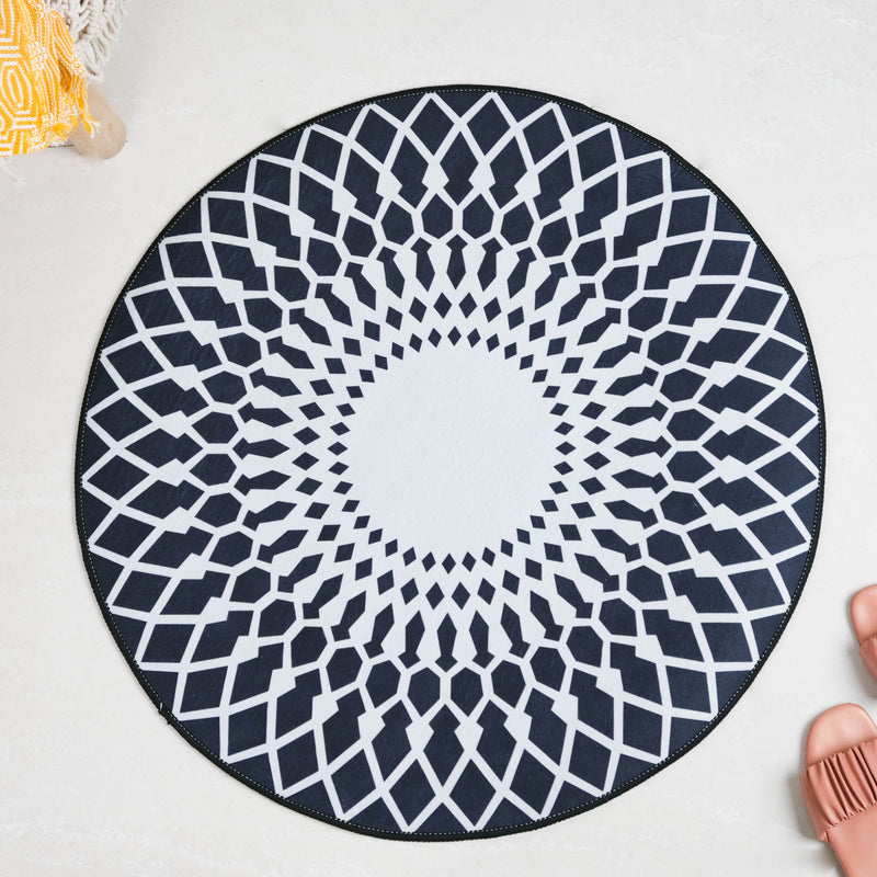 Round Carpet Black