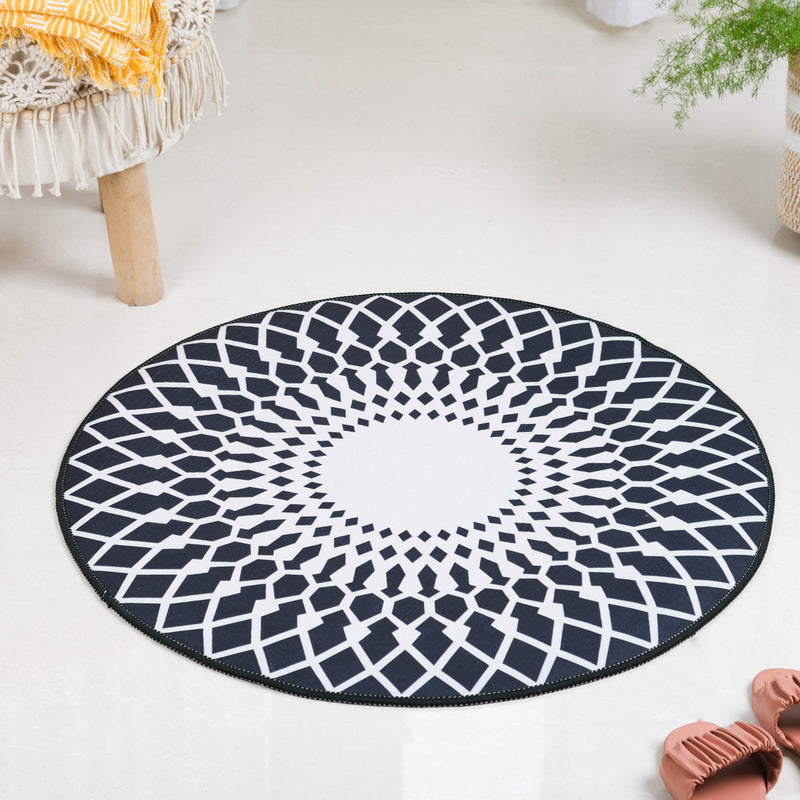 Round Carpet Black