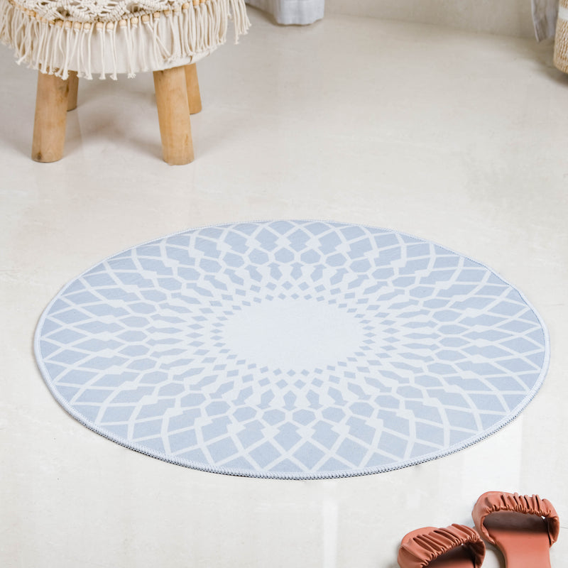 Yellow Semicircle Large Rug