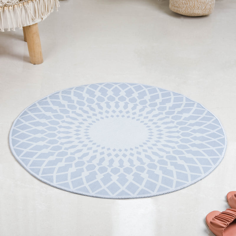 Yellow Semicircle Large Rug