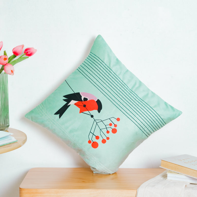 Bird On Twig Cushion Cover 16 inch